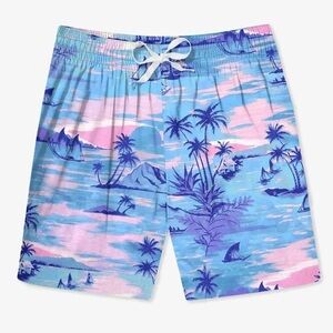 Chubbies Mens 5.5” The She's Got A Ticket To Tides Swim Trunks Bright Blue M